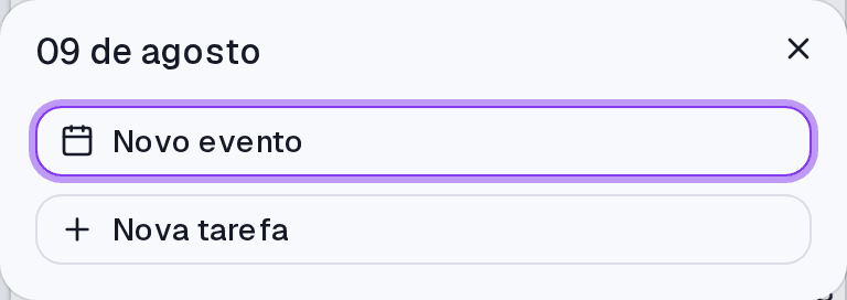 O detalhe de um dia, com os hábitos e as recorrências previstos e as caixas de registro.